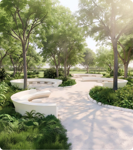 Seating garden